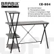 Стол на металлокаркасе BRABIX LOFT CD-004, 1200х535х1110 мм, 3 полки, цвет дуб антик, 641219 главное фото в маленьком размере
