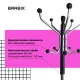 Вешалка-стойка  "CR-870" на мраморном диске, металл, 5+3 крючка, цвет коричневый, 606436. Фото товара с разных ракурсов.