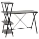 Стол на металлокаркасе BRABIX LOFT CD-004, 1200х535х1110 мм, 3 полки, цвет дуб антик, 641219. Фото товара с разных ракурсов.