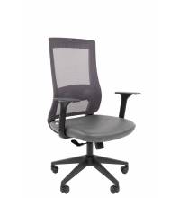 Кресло руководителя Chairman 500LT Россия экокожа серый/TW-04 серый Б/П