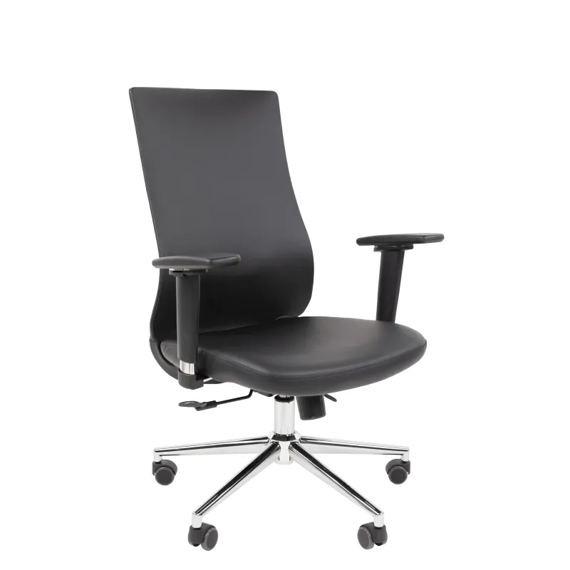 Офисное кресло CHAIRMAN 500ЛЮКС Россия экокожа черный главное фото