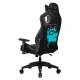 Кресло игровое Knight Outrid Smile черный эко.кожа крестов. пластик. Фото товара с разных ракурсов.